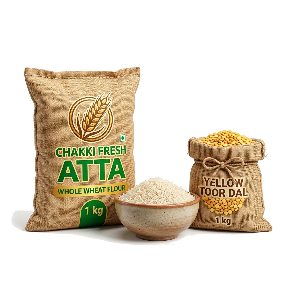 Atta, Rice & Dal